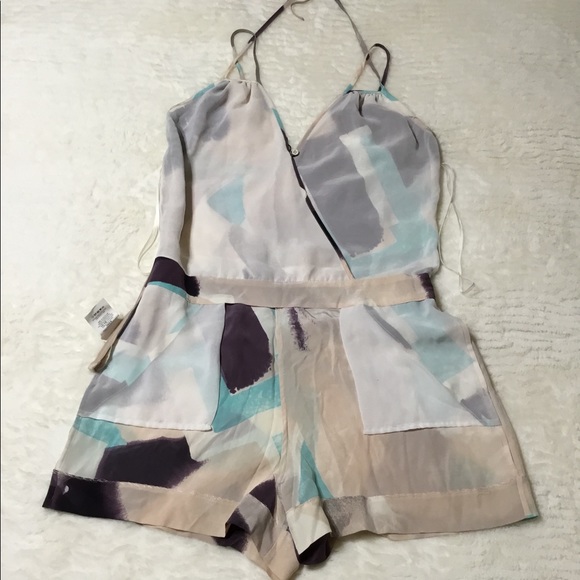 Armani Exchange Silk Abstract Romper size 0 - Picture 10 of 15
